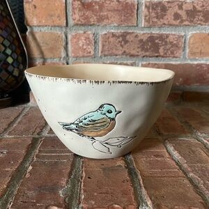 inHomeStylez Ceramic Easter Bird Cream Large Bowl